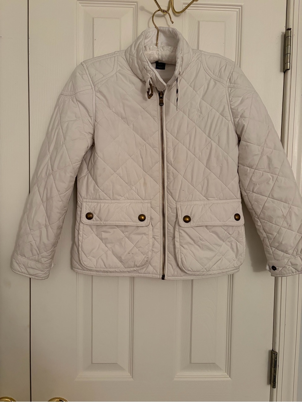 Polo by Ralph Lauren Off-White Quilted Puffer Jacket